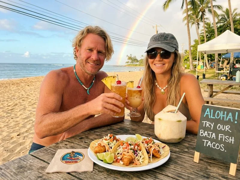 Fresh fish tacos at Shark's Cove (Haleiwa)