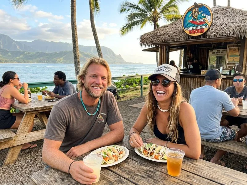Seating area at Shark's Cove (Haleiwa)