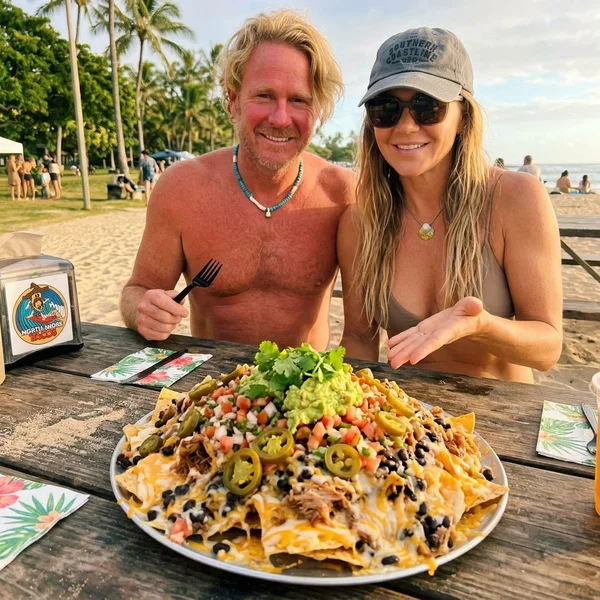 Gnarly nachos loaded with toppings